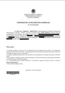 Atestado de Antecedentes Criminais - Governo Do Estado de São Paulo