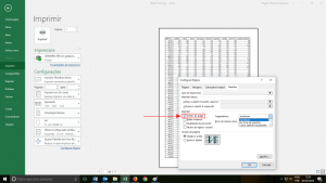 Imprimir no excel - primeira linha congelar