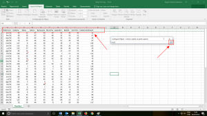 Imprimir no excel - selecione a primeira linha