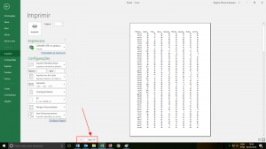 Imprimir no excel - muitas paginas