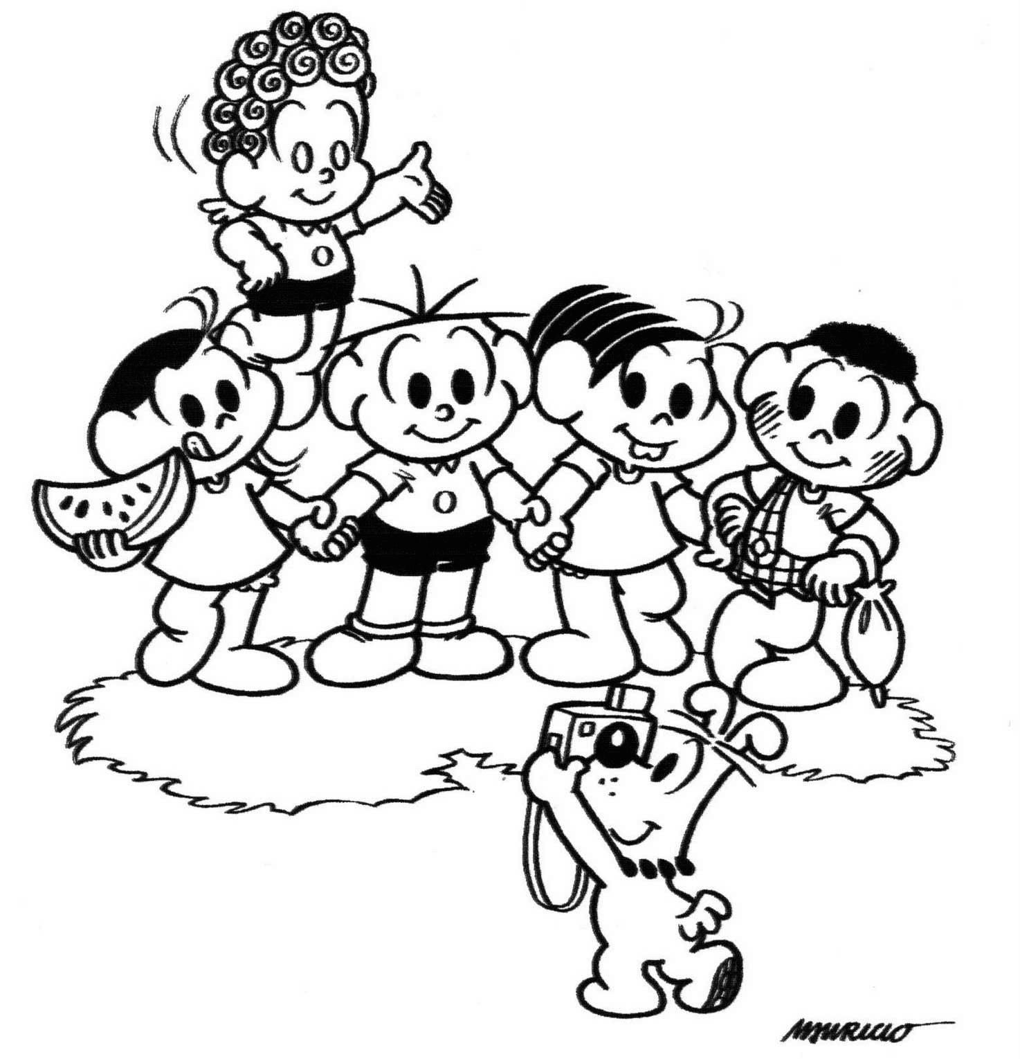 Turma MÃ´nica  Monica para colorir, Turma da monica colorir, Desenhos para  colorir