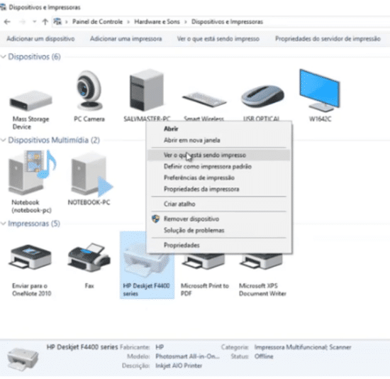 Limpando a fila de impressão do Windows