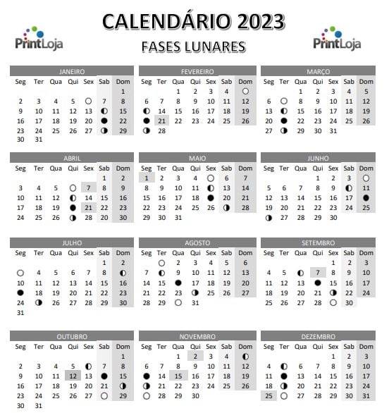 CALENDÁRIO AGOSTO 2023 COM FERIADOS E LUAS 