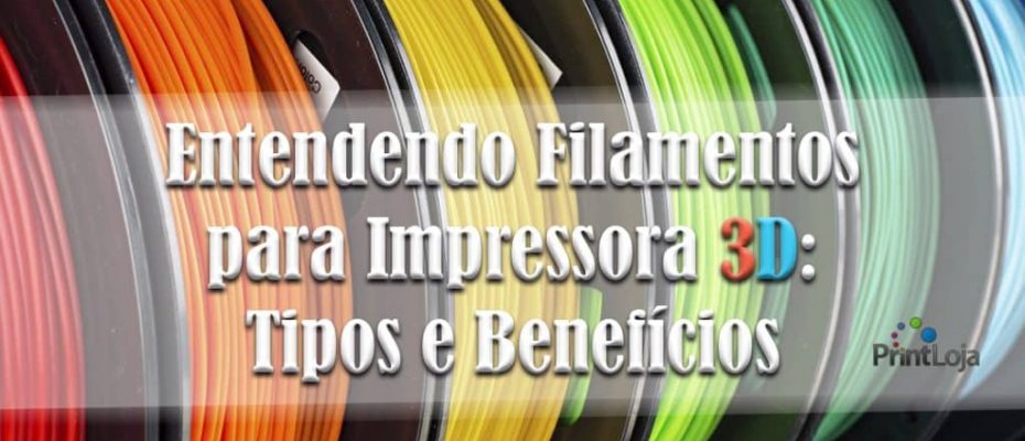 Filamentos para impressoras 3D.