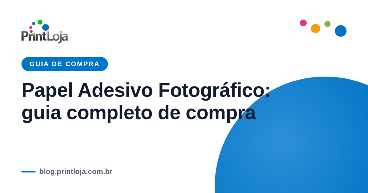 Papel adesivo fotográfico A4 glossy Masterprint — guia de compra Print Loja